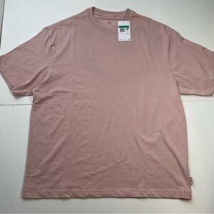 NEW Nike Jordan Wordmark 85 Embroidered  Pink Tan T-shirt Mens Size XL